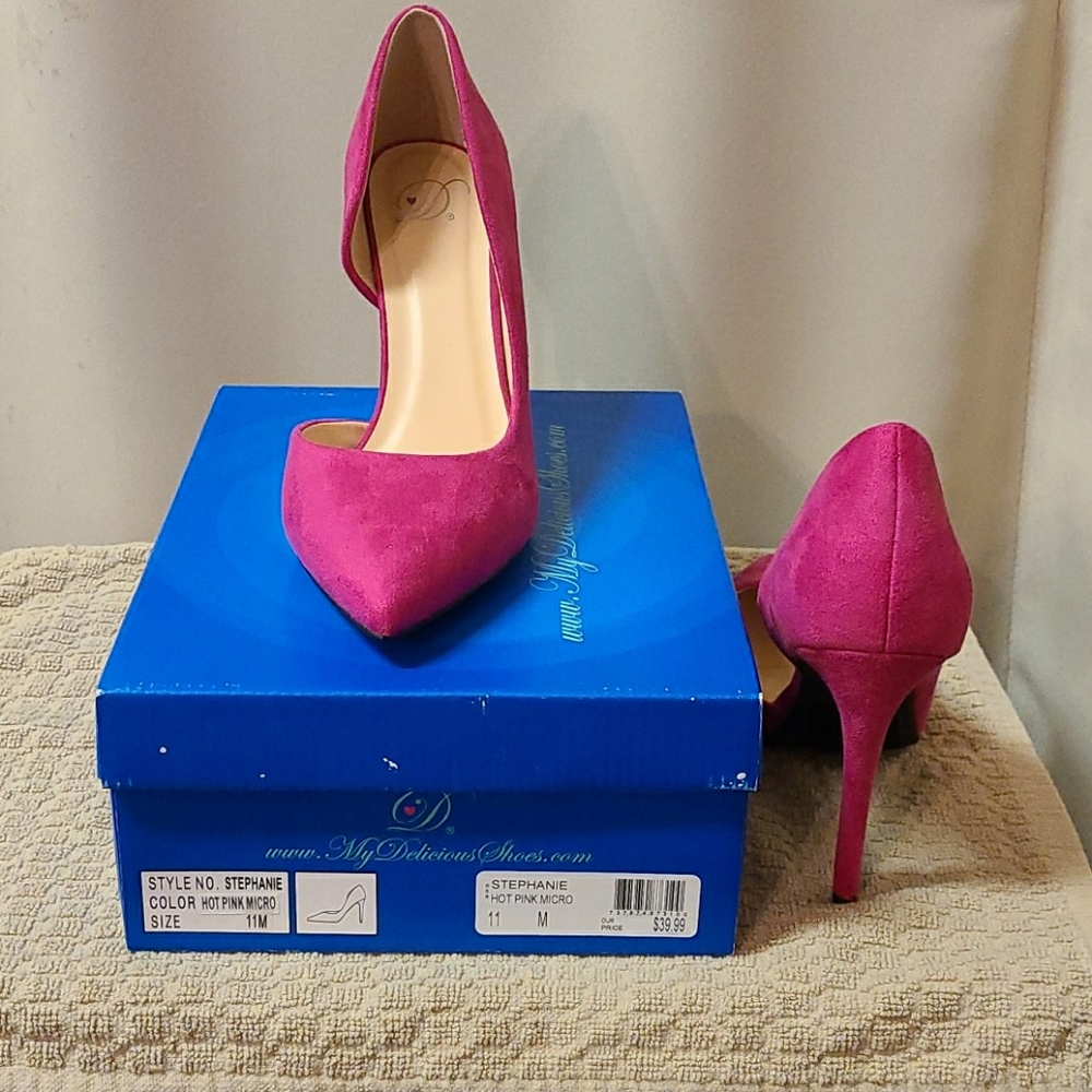 Hot Pink 4 inch Pumps